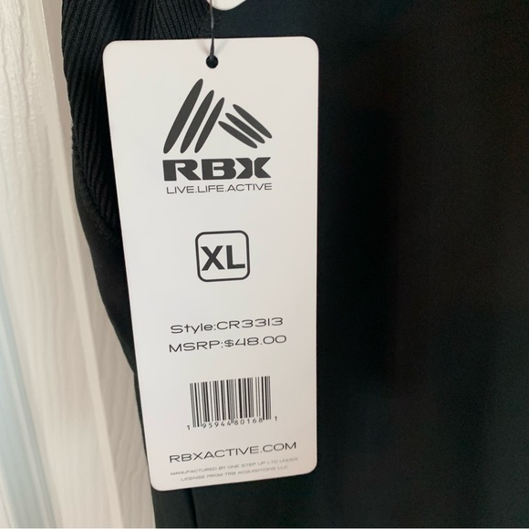 NWT RBX Black Workout Tank Top, size XL - Picture 6 of 8